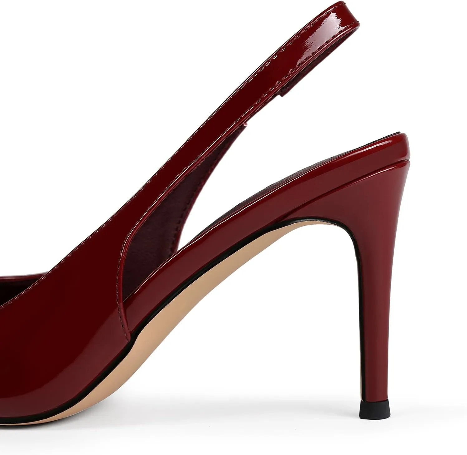 Slingback Heels for Women Pointed Closed Toe Stiletto Pumps Slip-On Dress Shoes Elegant Comfortable Women's Heels for Party Wedding
