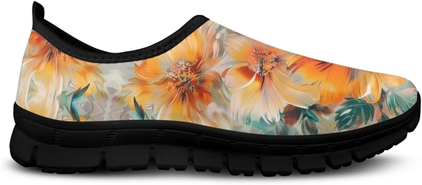 Slip On Tennis Shoes Women Soft Various Styles Black Edge