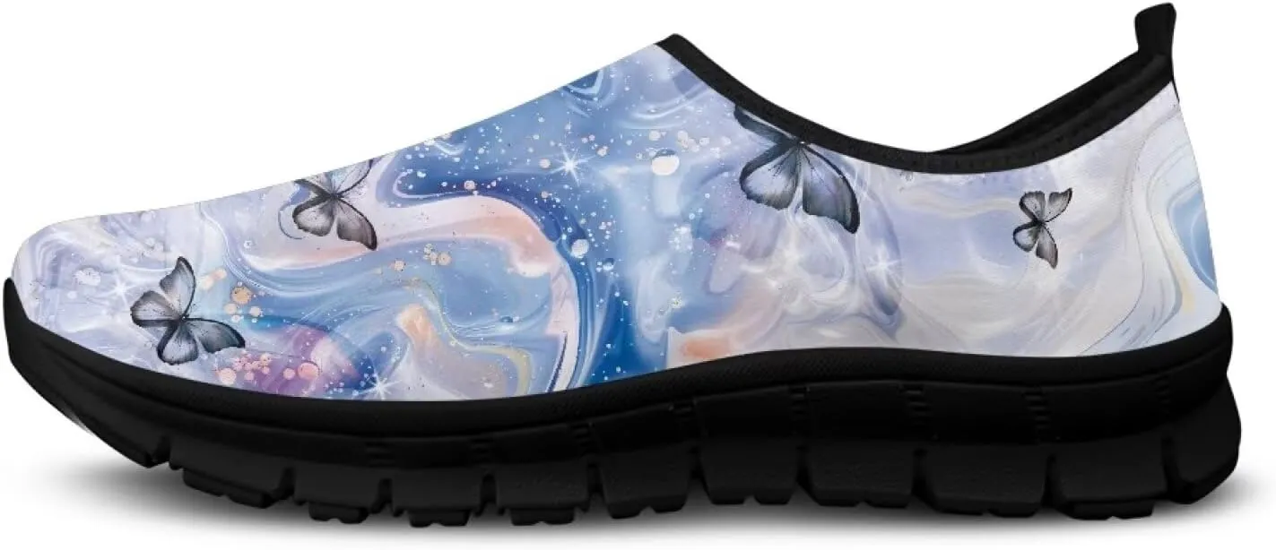 Slip On Tennis Shoes Women Soft Various Styles Black Edge