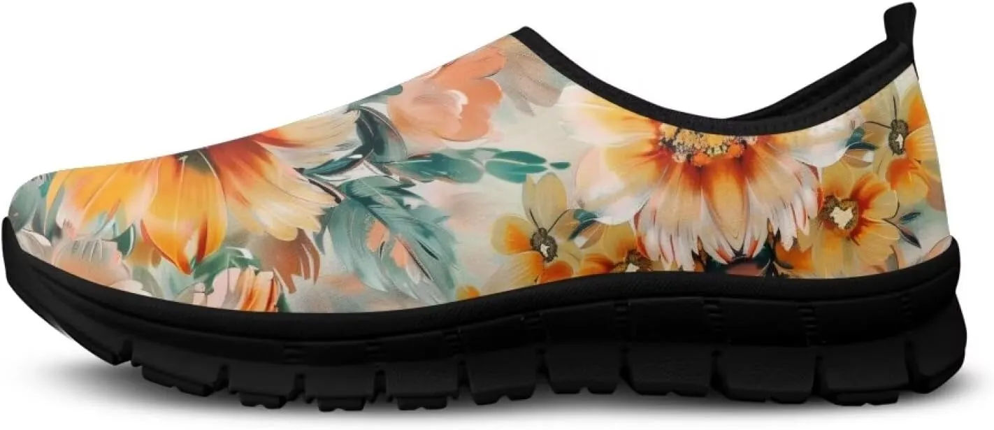 Slip On Tennis Shoes Women Soft Various Styles Black Edge