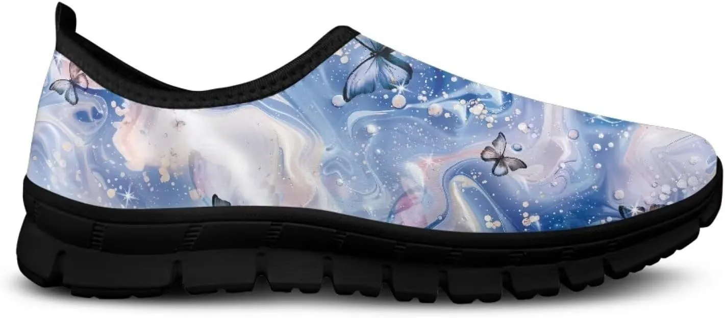 Slip On Tennis Shoes Women Soft Various Styles Black Edge
