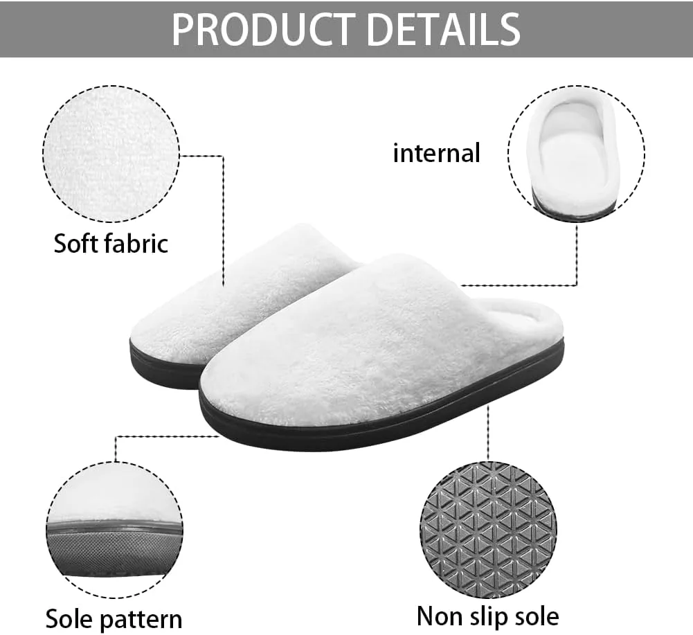 Slippers for Girls Kids Boys Size 9-15 Winter Warm Cotton Slippers Soft Slip On Shoes