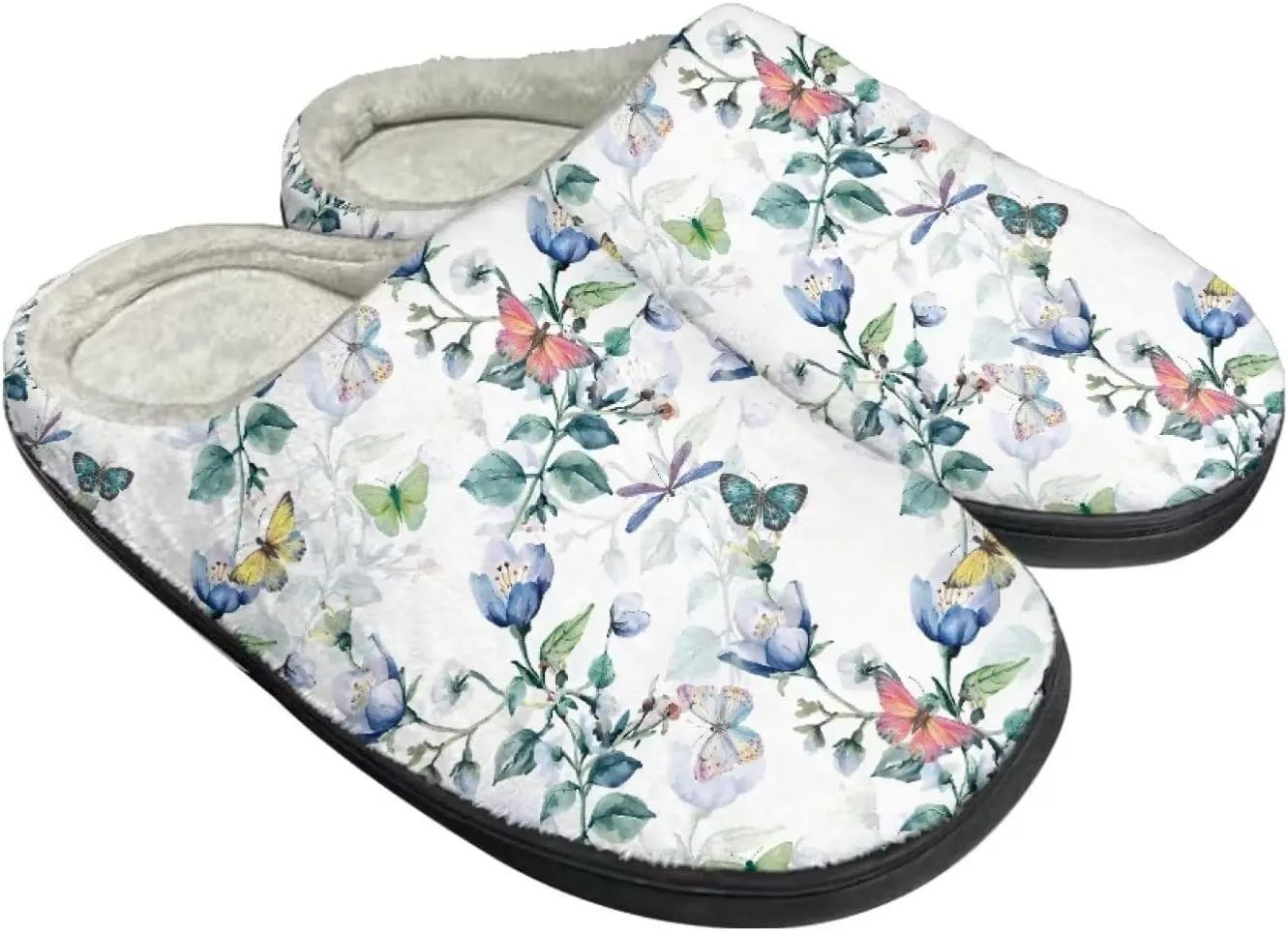 Slippers for Women Men, Foldable and Portable Women's Slippers Slip-on Cozy House Shoes for Home Indoor