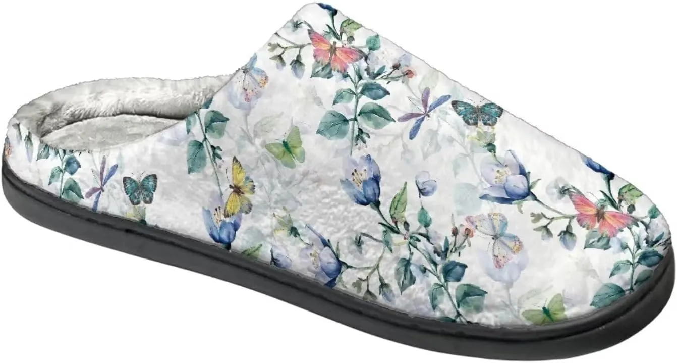 Slippers for Women Men, Foldable and Portable Women's Slippers Slip-on Cozy House Shoes for Home Indoor