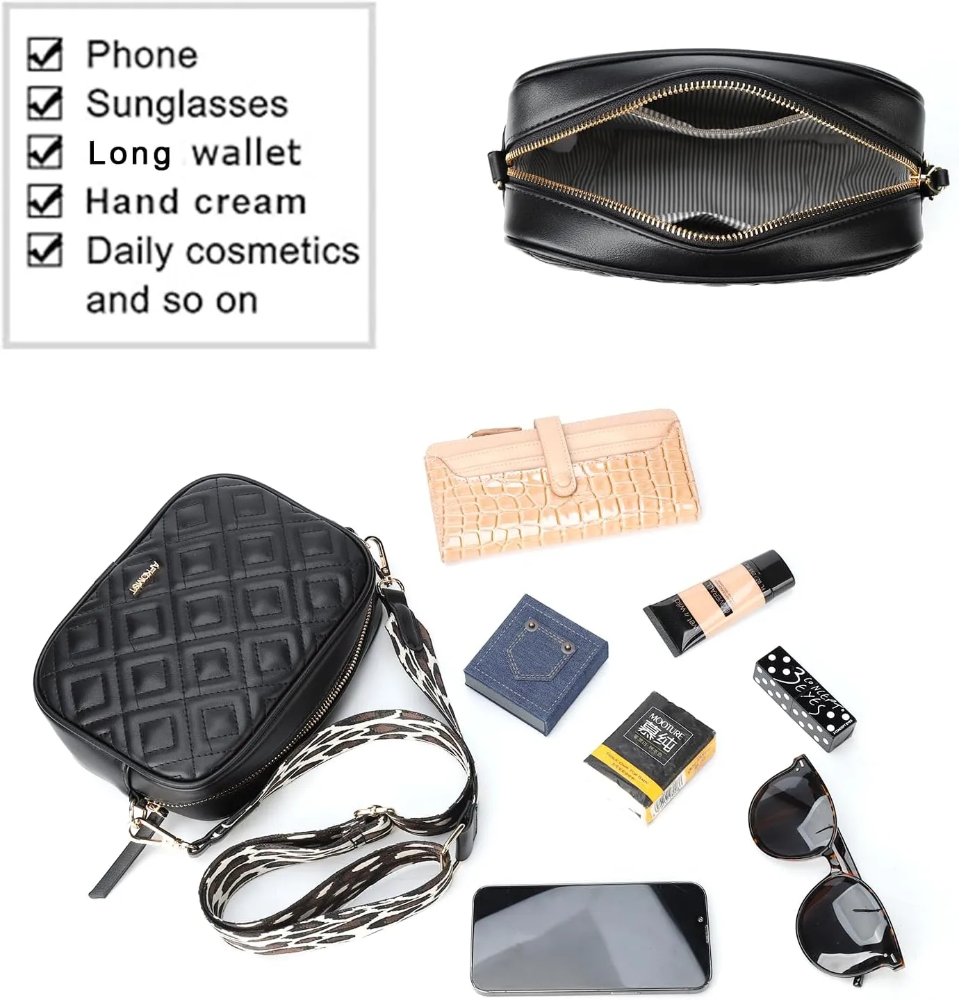 Small Crossbody Purses for Women Trendy Woven Cross Body Bag and Boho Purse,Soft Leather Handbags