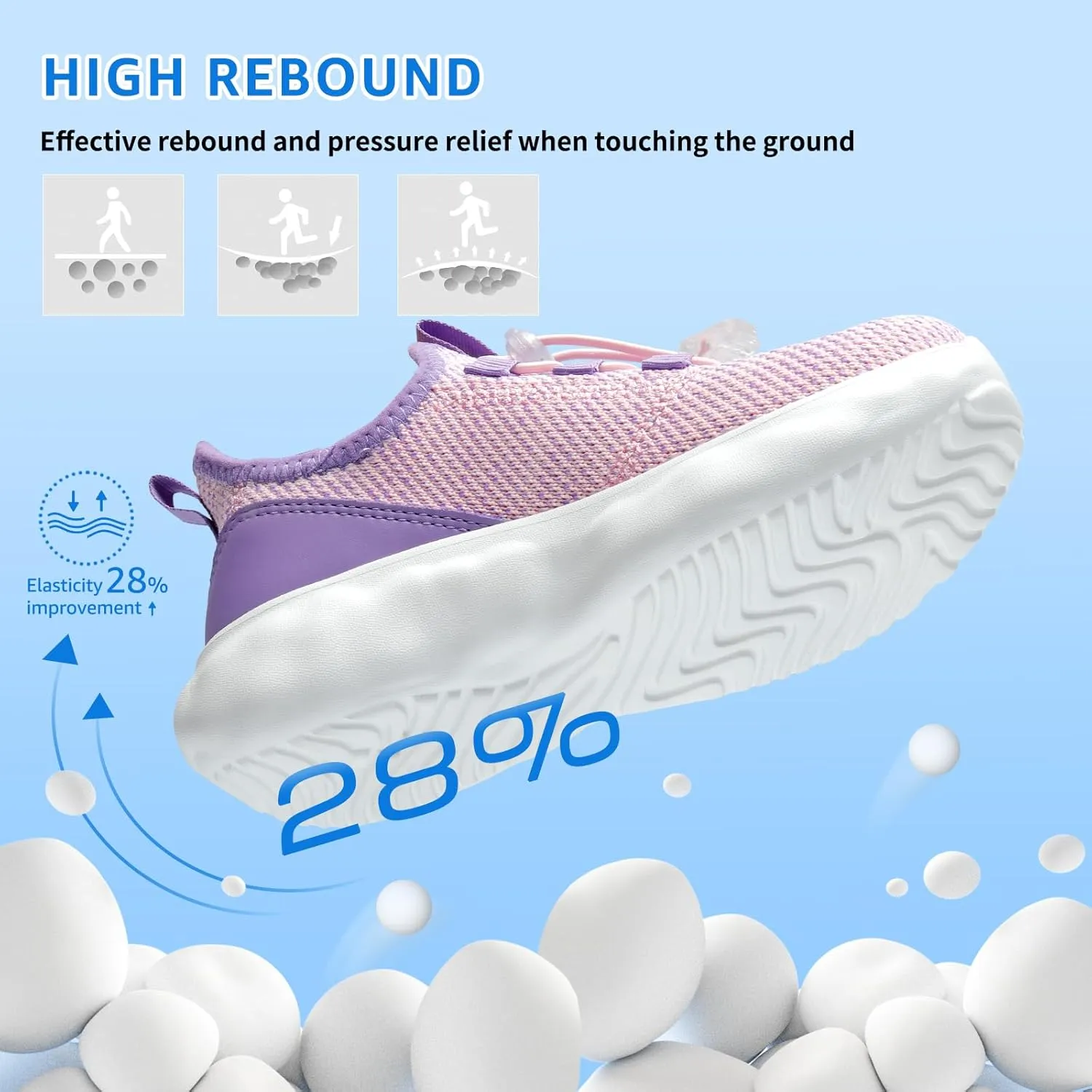 Sneakers for Girls Slip on Shoes Boys School Shoes