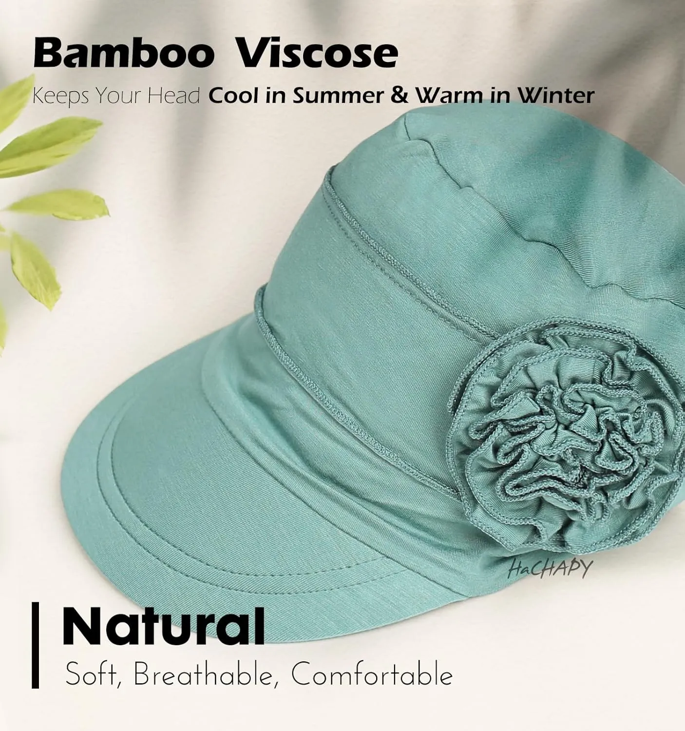 Soft Newsboy Cap for Women Slip on Headwear Summer