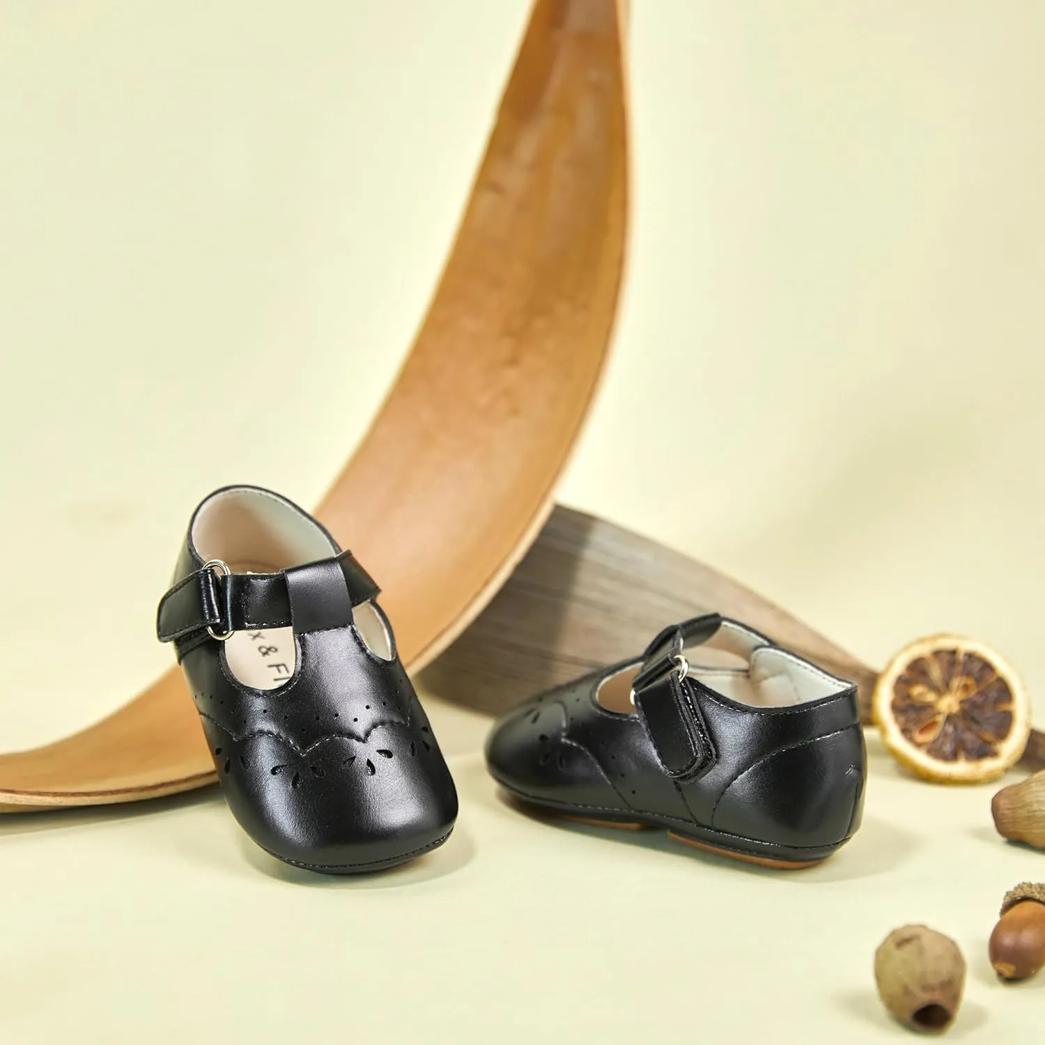 Soft Sole Baby Dress Shoes - Infant Baby Walking Shoes Moccasinss Rubber Sole Crib Shoes.