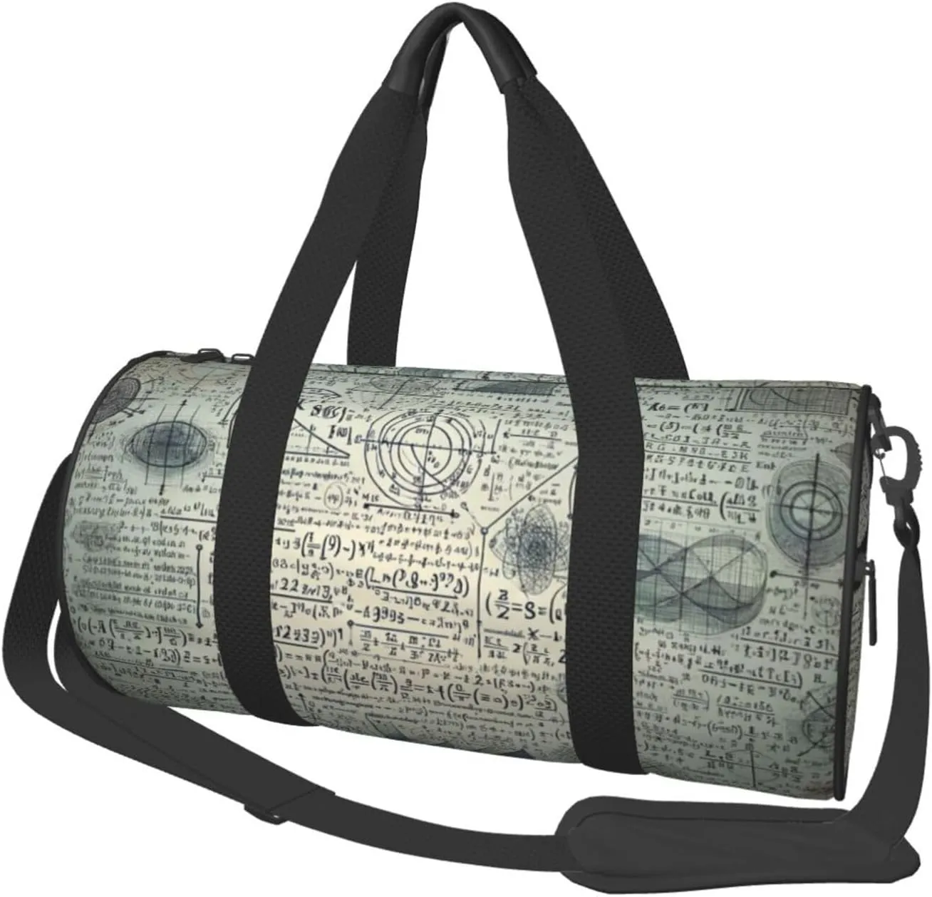 Sports Duffel Bag Math-Physics-Formula Foldable Travel Tote Bag Weekender Sleepover Carry On Bag