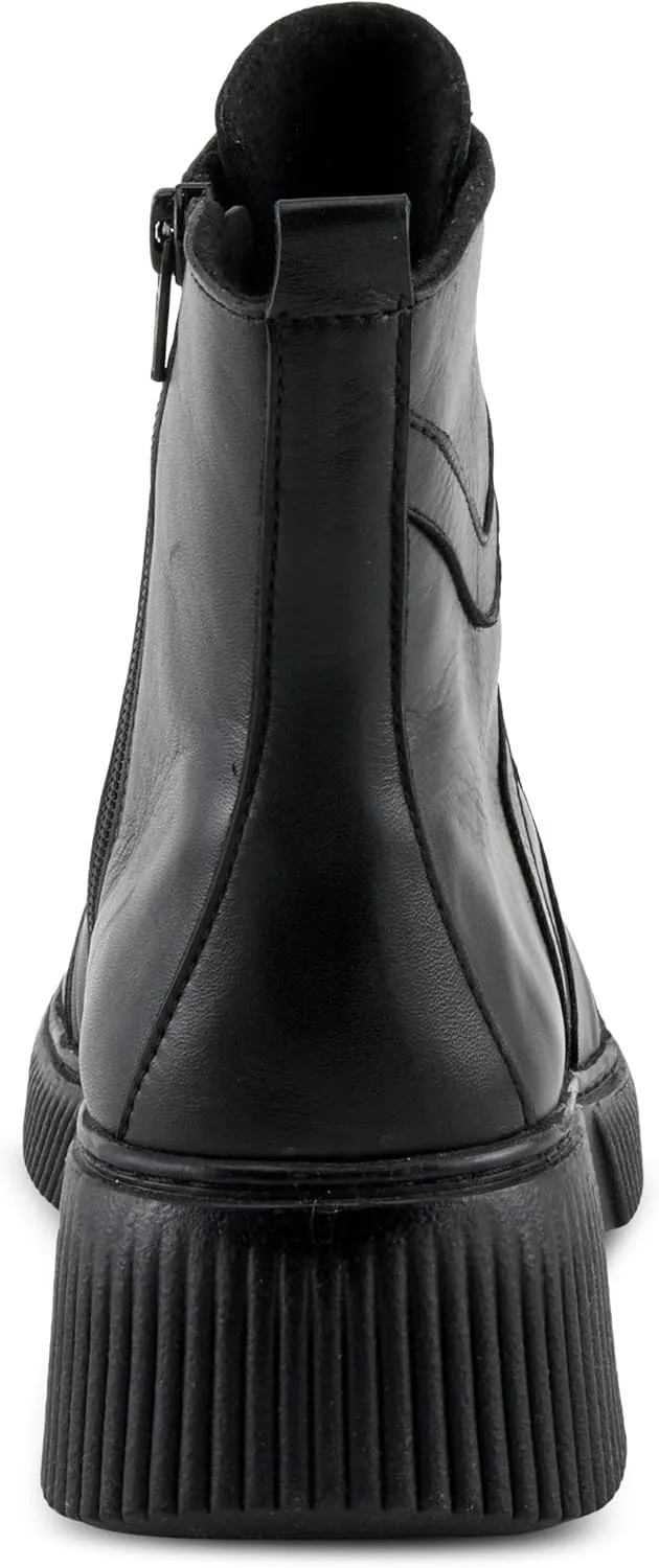 Spring Step Women's ADDITA Booties with Elastic Laces, Rivet Detail, and Comfortable Fit