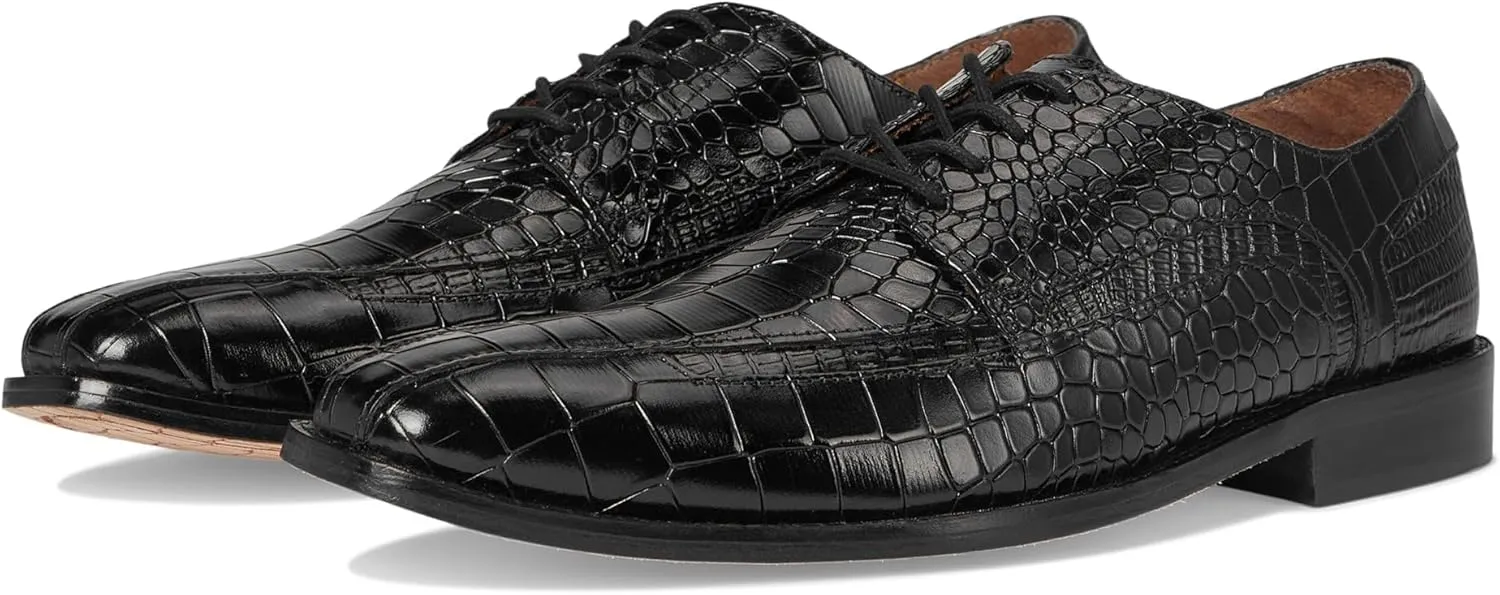 Stacy Adams Men's Gabardo Bike Toe Lace Up Oxford, Black, 12 Wide