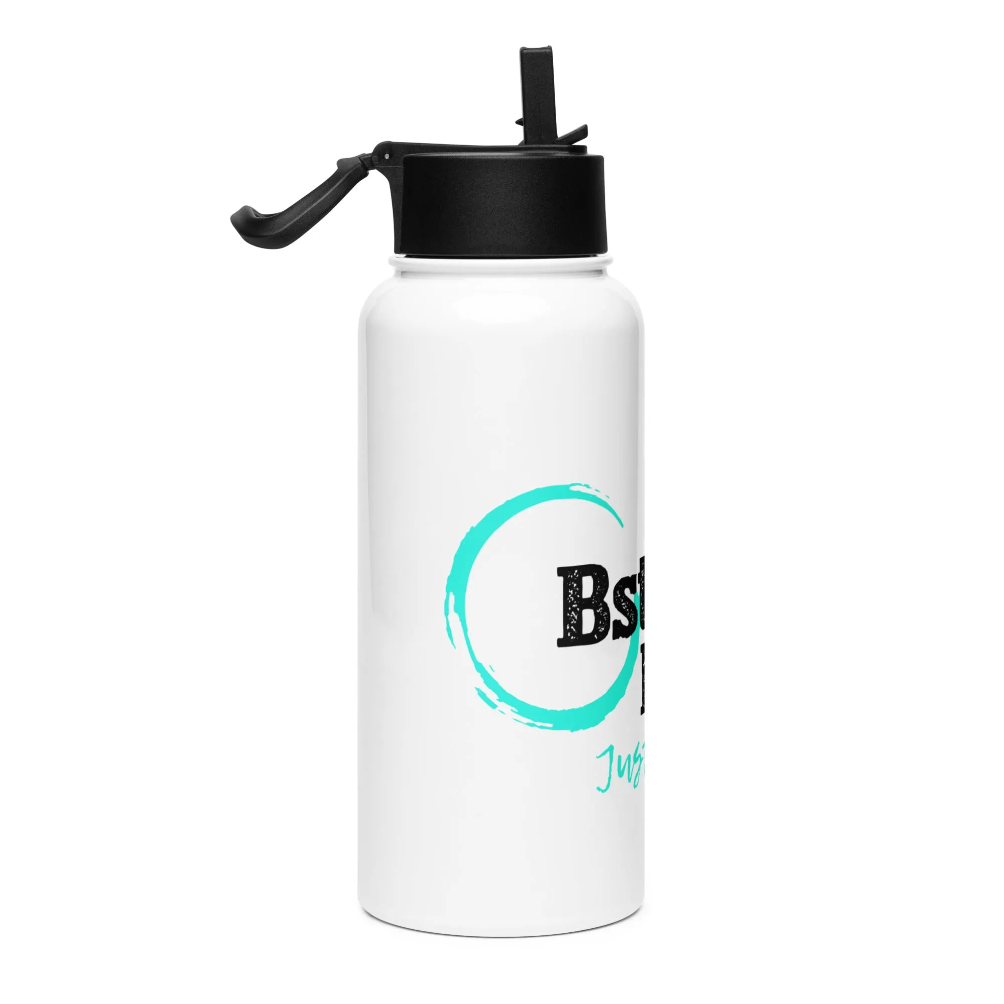 Stainless steel water bottle with a straw lid Mint