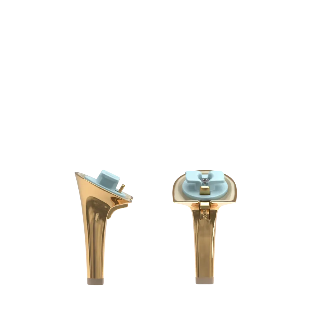 Stiletto Heel Kit 4 Gold Metallic