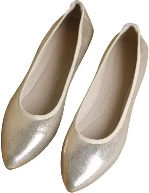 Stunner Womens Foldable Pointed Toe Ballet Flats Rhinestone Loafers Fashion Flats