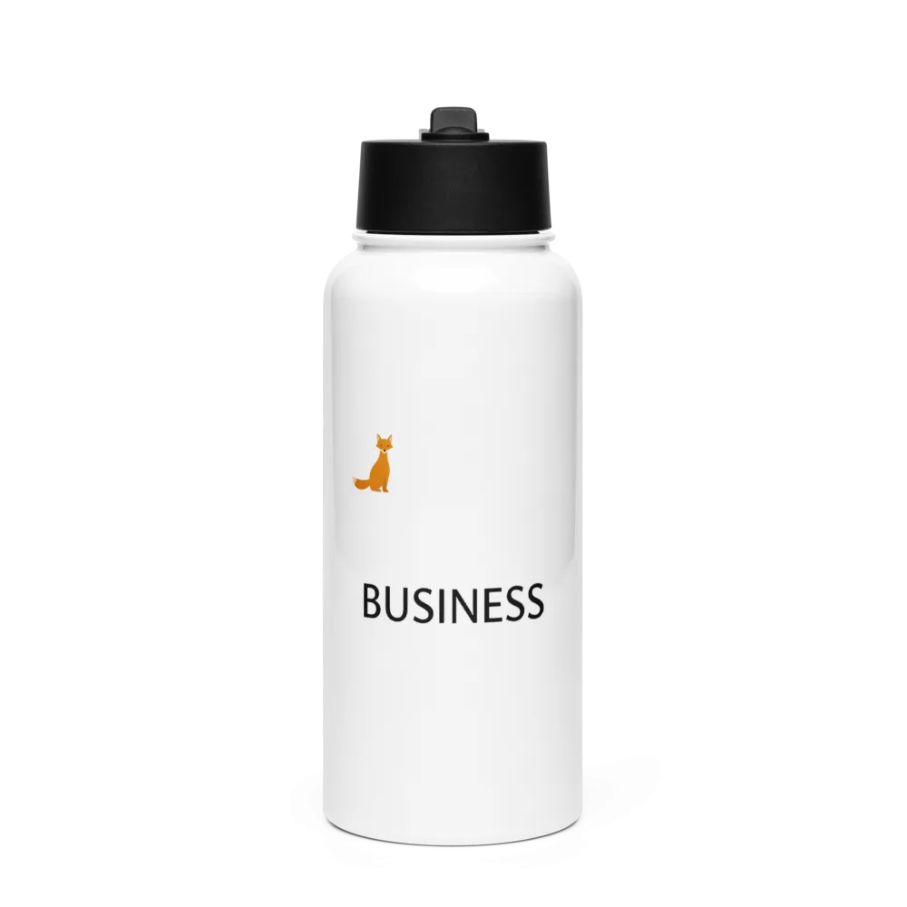 Stylish Stainless Steel Water Bottle with Straw