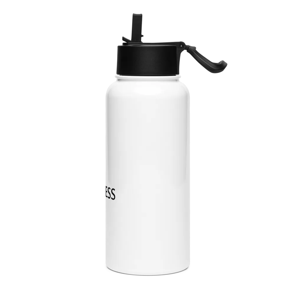 Stylish Stainless Steel Water Bottle with Straw