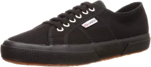 Superga 2750 COTU Classic Sneaker - Unisex Sneakers - Soft Textile Lining - Cushioned Footbed - Metal Eyelets Full Black EU 40 (US Men's 7.5, Women's 9) Medium