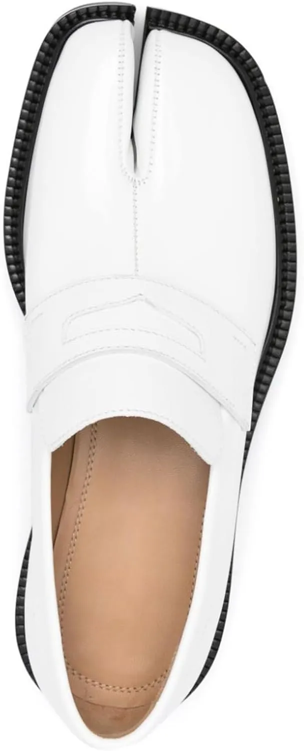 Tabi Shoes for Women Platform Chunky Heel Loafers Lug Sole Comfortable Womens Business Casual Shoes