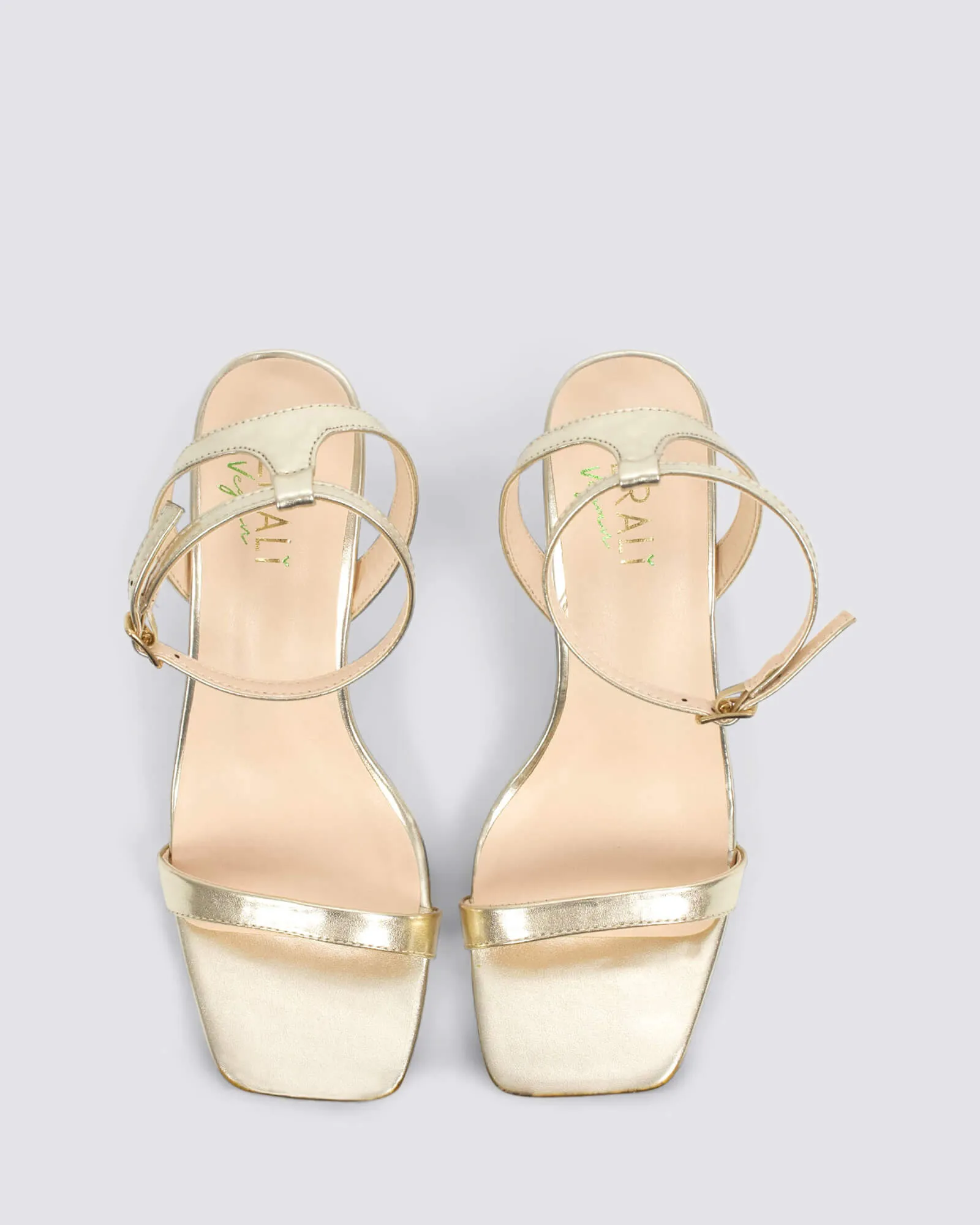 TALLY KITTEN HEELS CHAMPAGNE GOLD