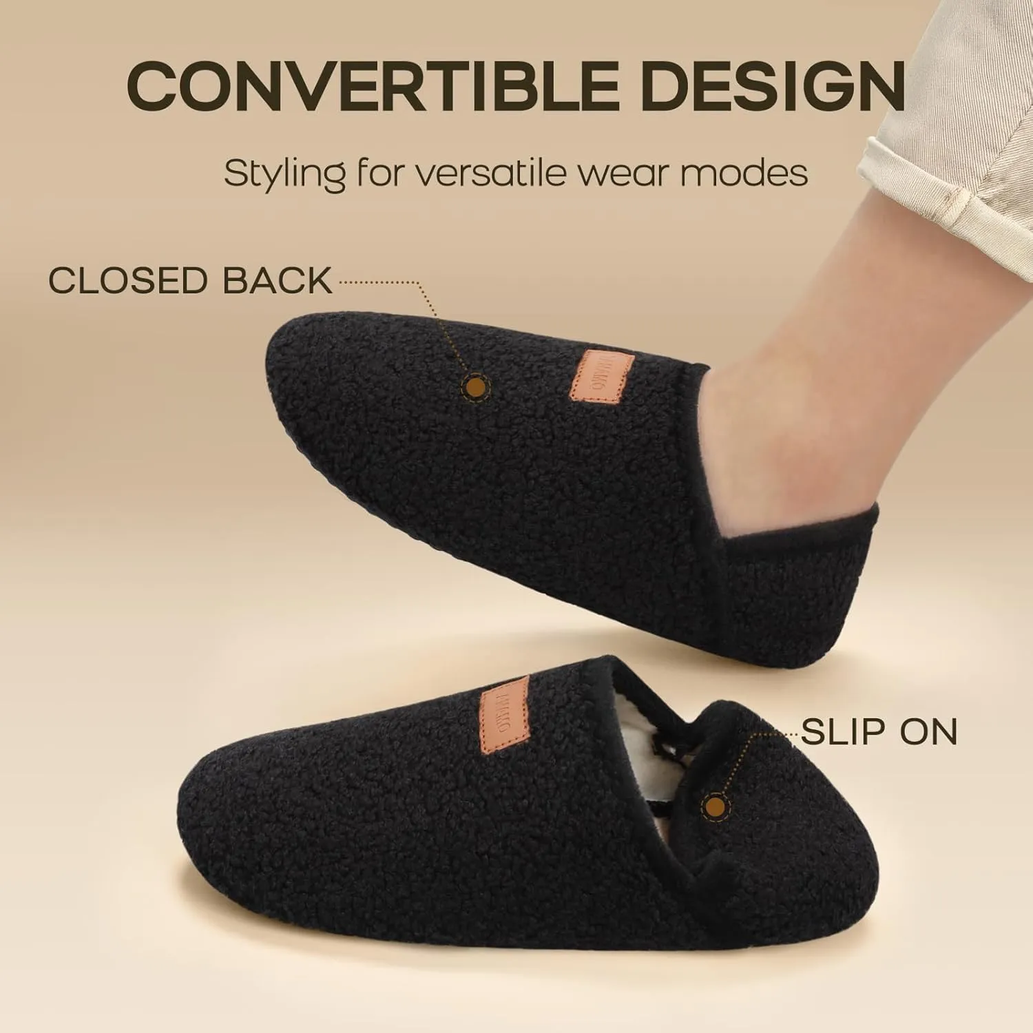 Tanamo House Slippers for Women Men Indoor Barefoot Slippers Socks Slip on House Shoes Cozy Comfy Slippers for Home Bedroom Travel Yoga