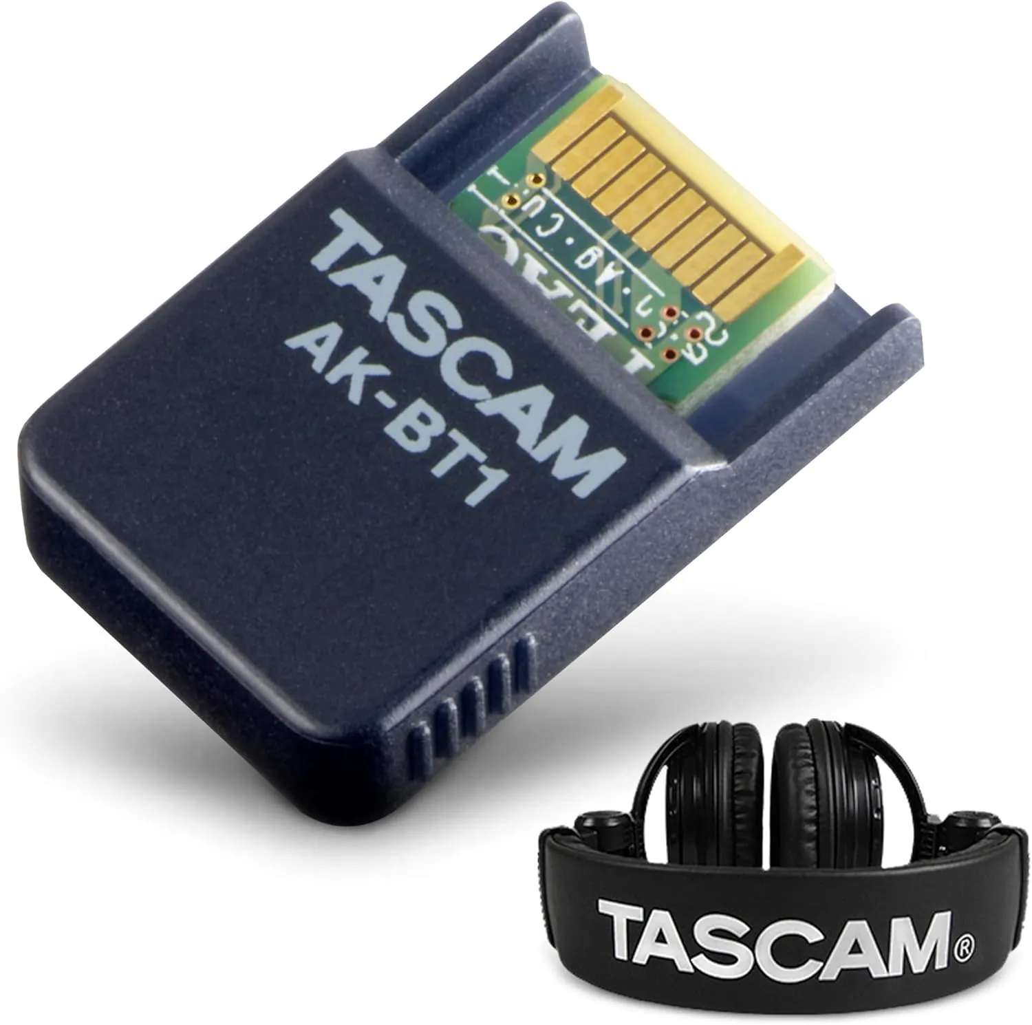 TASCAM AK-BT1 Bluetooth Adapter and Studio Headphones Bundle