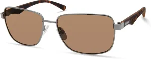 Timberland Men's Tba9263 Polarized Rectangular Sunglasses