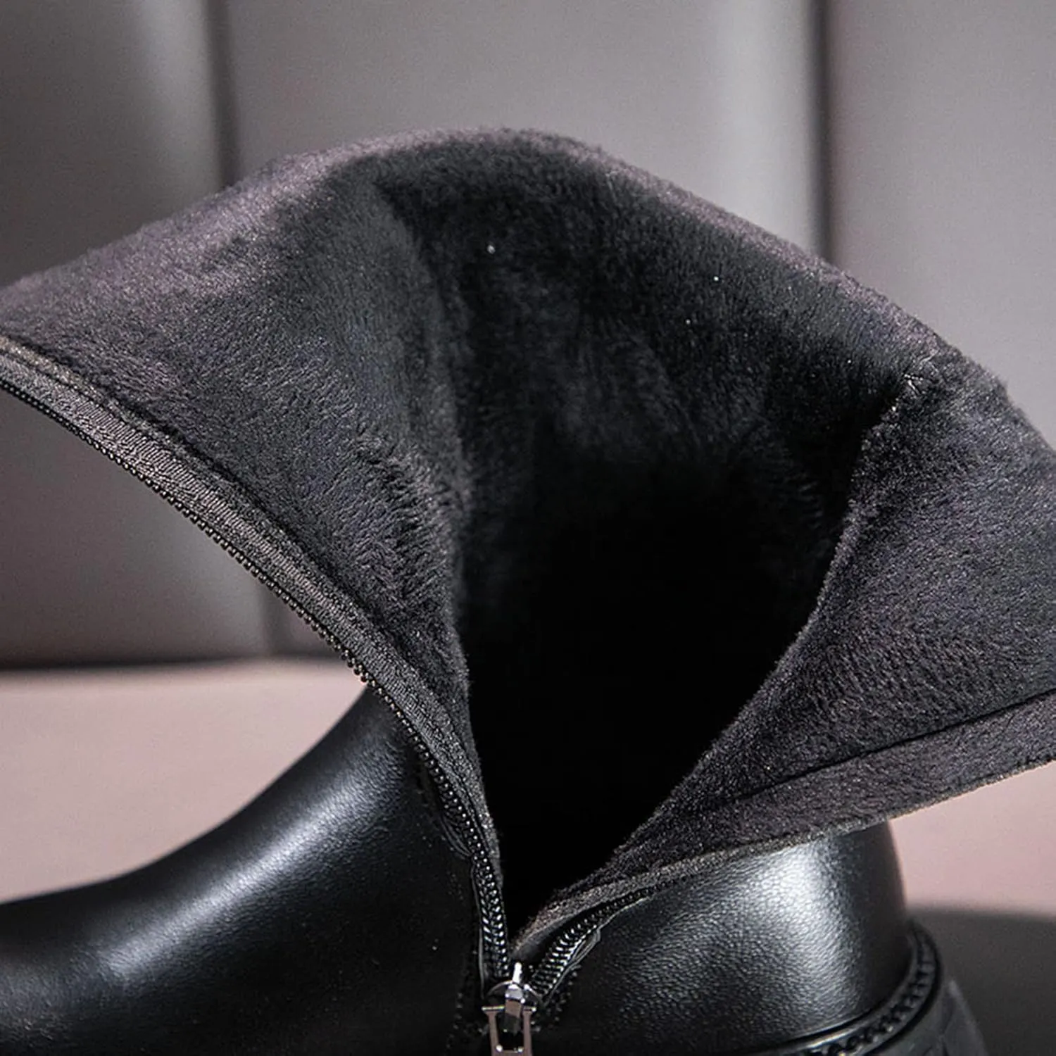 Toddler Moon Leather Boots For Girls Mid Length Slip On Snowboots Childrens Winter Soft Bottom Leather Fashion Boots
