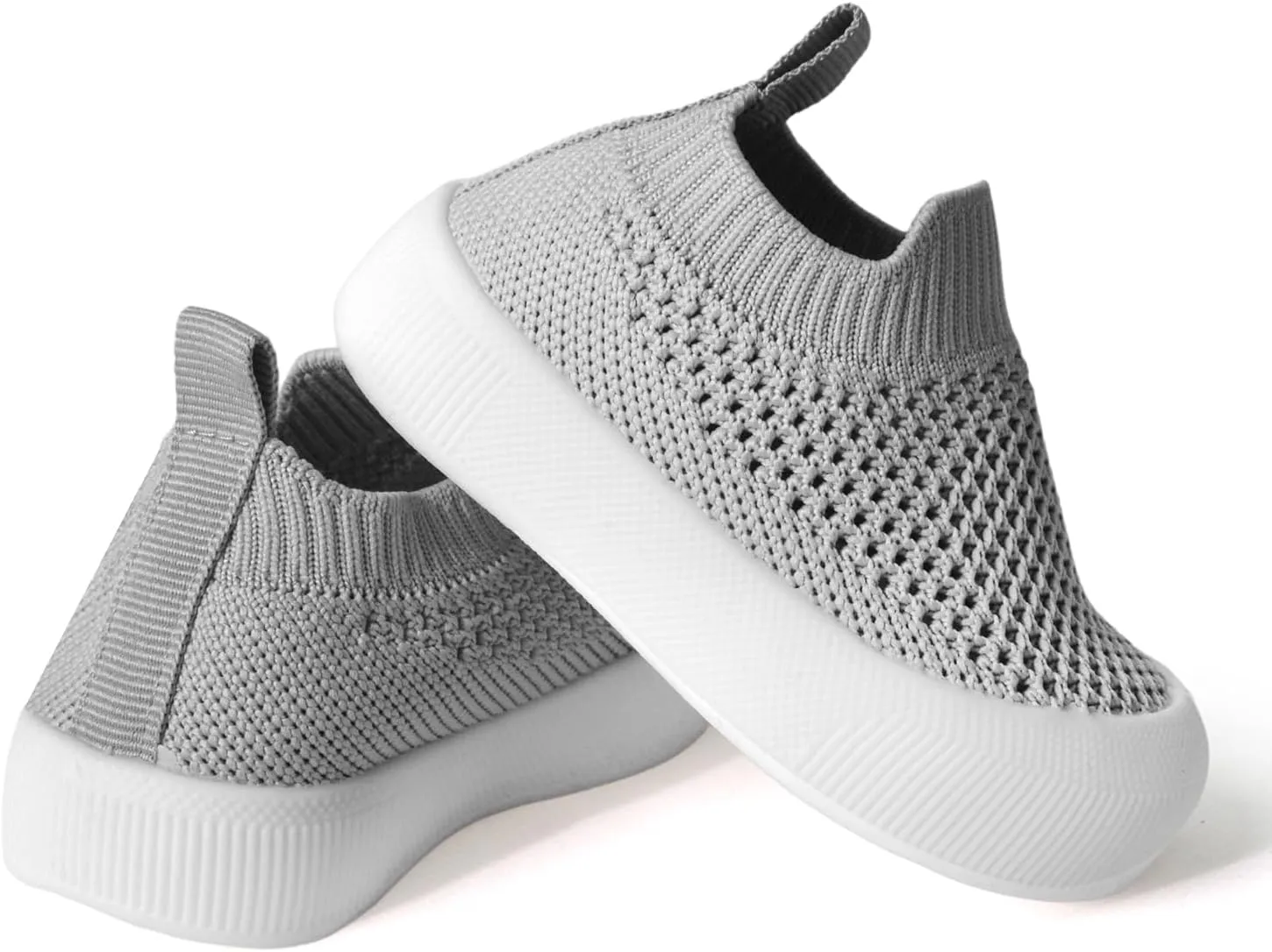 Toddler Shoes Baby Girl Boy Soft Breathable Mesh Wide Toe Box Lightweight Non-Slip Slip On First Walking Shoes