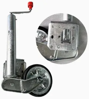 Trailer Jack Wheel - Heavy Duty Marine Swivel Trailer Jack - Lift Swivel Trailer Jack, 20cm Automatic Guide Wheel, Folding Support Wheel Support, Galvanized Steel Trailer Support Wheels