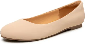 Trary Women's Round Toe Flats Shoes Comfortable Slip on Shoes Casual Dress Shoes