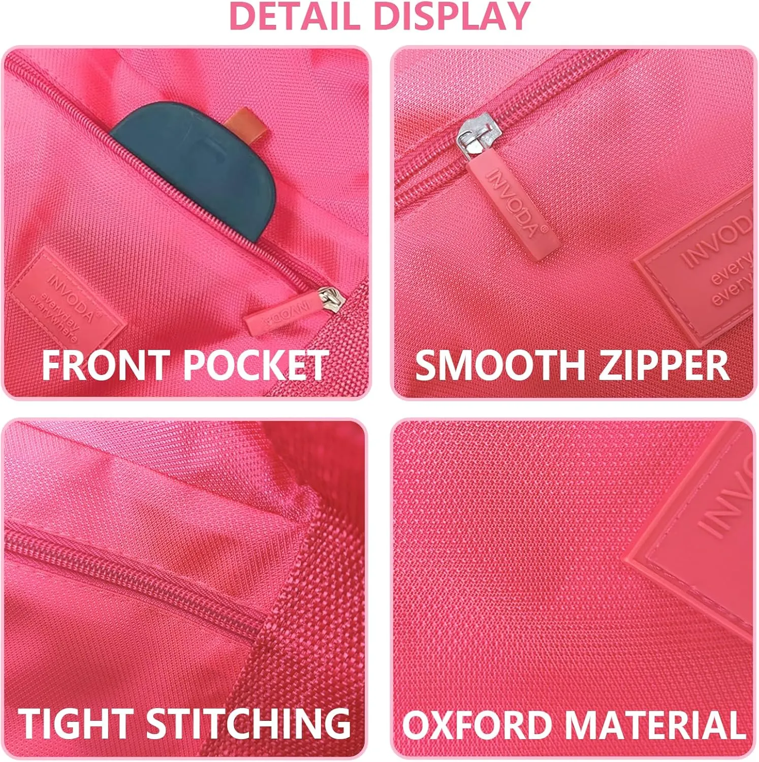 Travel Duffel Bag 2 PCS Carry on Luggage Bag Foldable Travel Tote Bag Waterproof Sports Gym Bag Lightweight Large Weekender Overnight Bag for Women and Men (Blue Red)