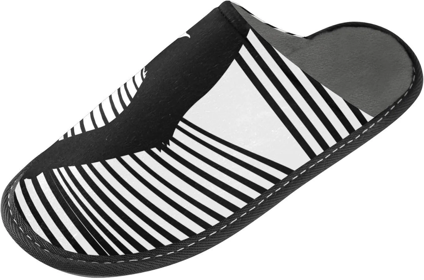 Unisex Fuzzy Foam Slippers Non-Skid Slip-on Soft Warm Sole Fleece Shoes 4-11