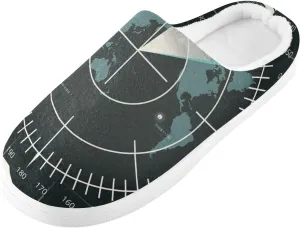 Unisex Memory Foam Slippers Non-Skid Slip-on Soft Warm Sole Fleece Shoes 6-17