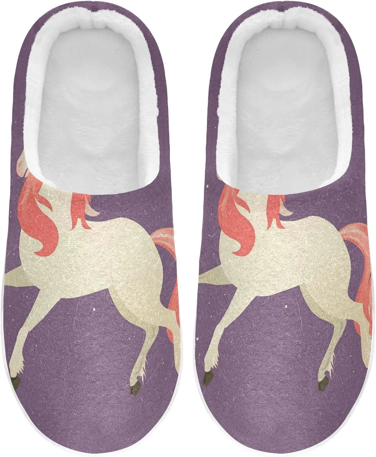 Unisex Memory Foam Slippers Non-Skid Slip-on Soft Warm Sole Fleece Shoes 6-17