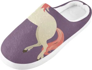 Unisex Memory Foam Slippers Non-Skid Slip-on Soft Warm Sole Fleece Shoes 6-17