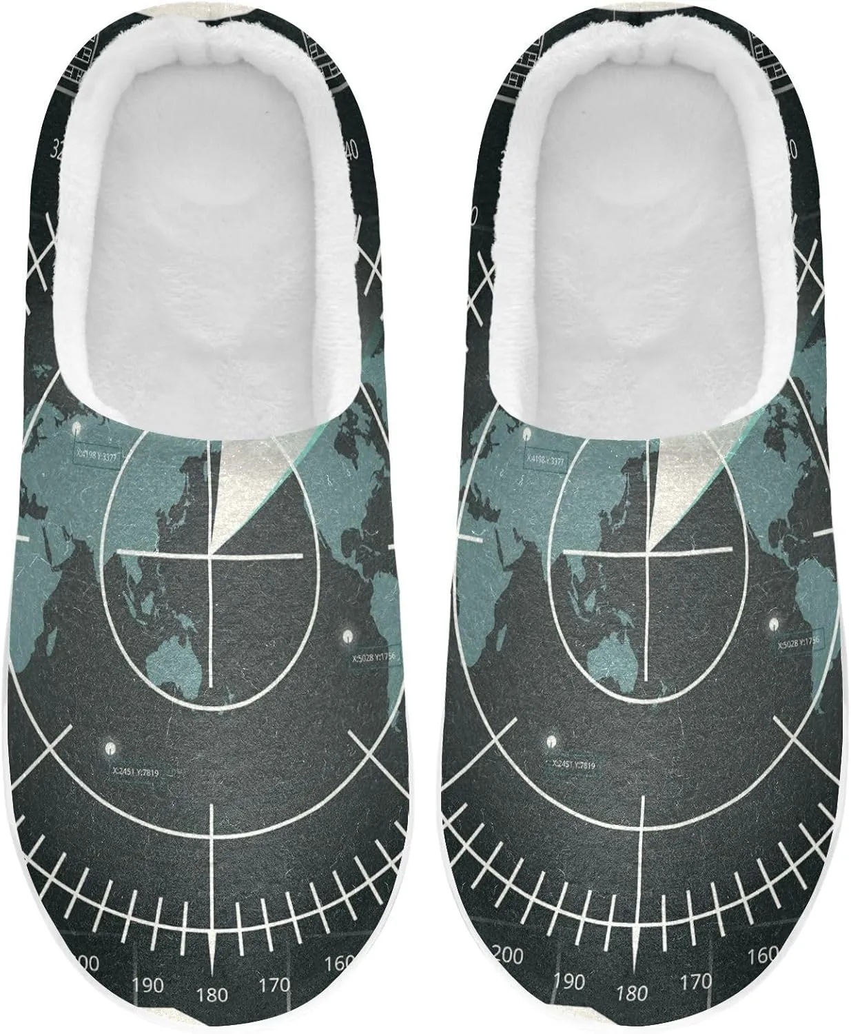 Unisex Memory Foam Slippers Non-Skid Slip-on Soft Warm Sole Fleece Shoes 6-17