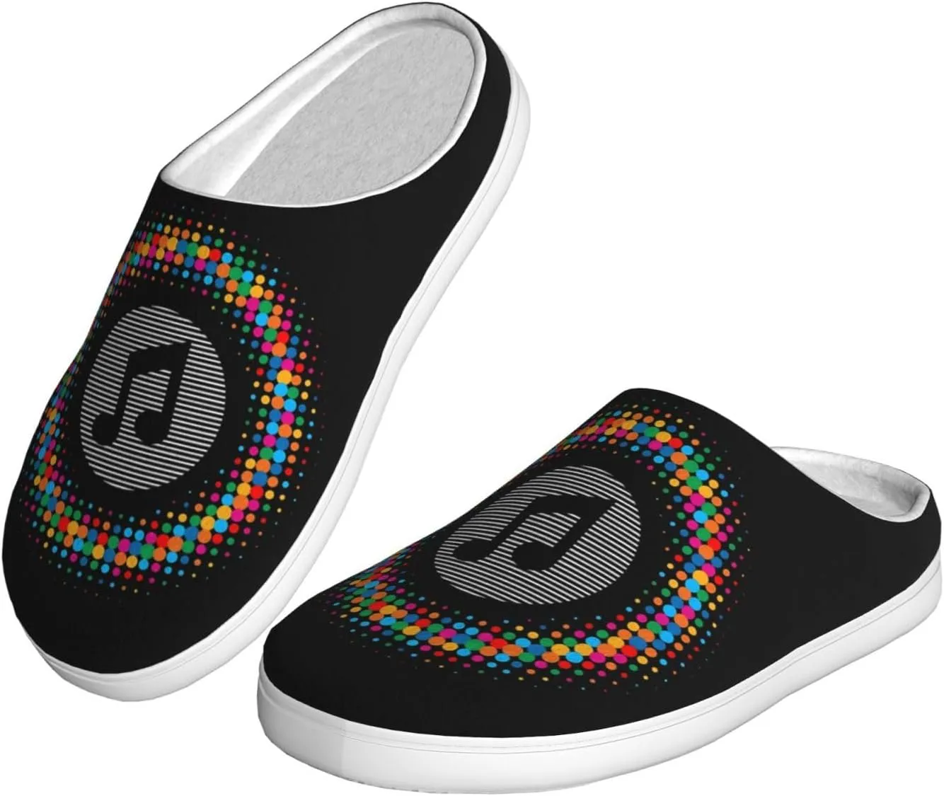Unisex Warm Slippers Non-Slip Winter Fluffy Slippers Slip-On Plush Slippers Bedroom Slippers House Shoes For Men Women