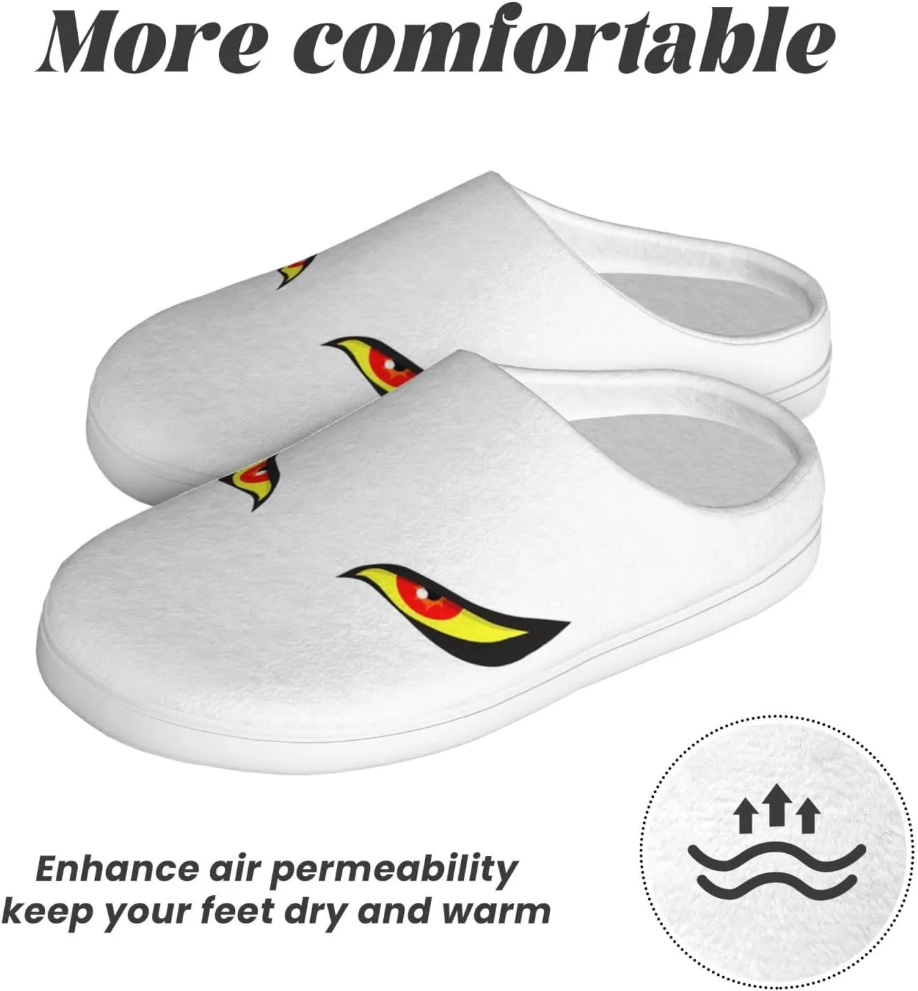Unisex Warm Slippers Non-Slip Winter Fluffy Slippers Slip-On Plush Slippers Bedroom Slippers House Shoes For Men Women