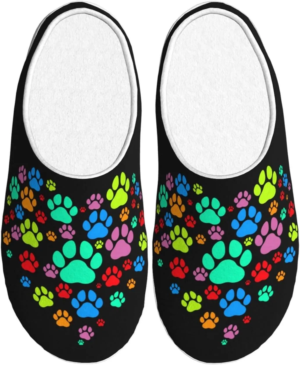 Unisex Warm Slippers Non-Slip Winter Fluffy Slippers Slip-On Plush Slippers Bedroom Slippers House Shoes For Men Women