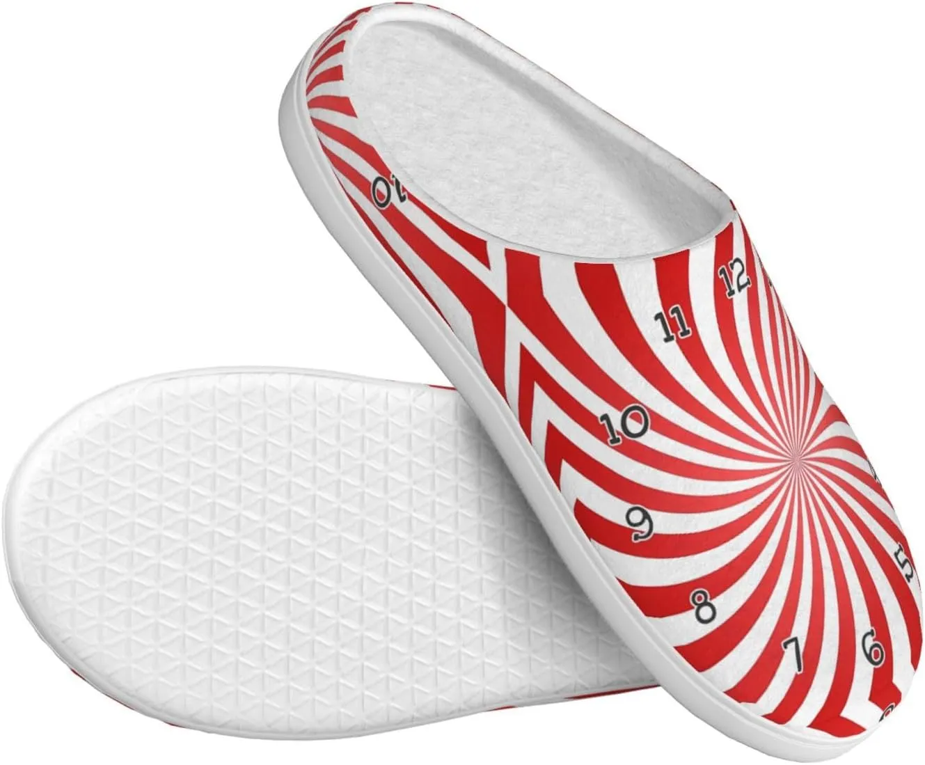 Unisex Warm Slippers Non-Slip Winter Fluffy Slippers Slip-On Plush Slippers Bedroom Slippers House Shoes For Men Women