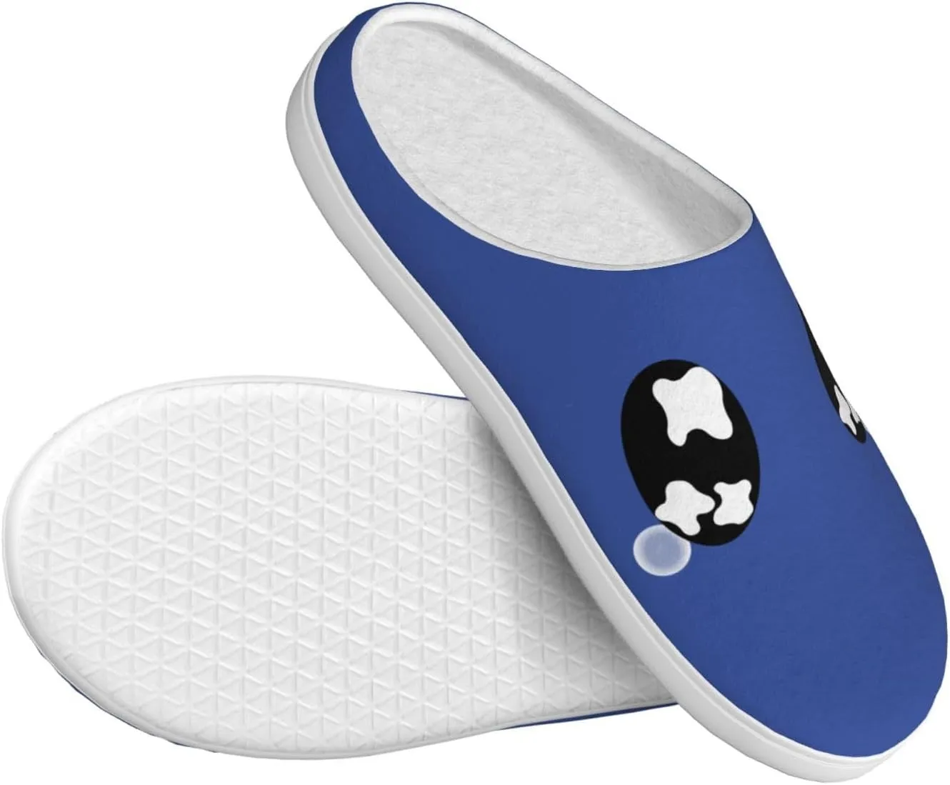 Unisex Warm Slippers Non-Slip Winter Fluffy Slippers Slip-On Plush Slippers Bedroom Slippers House Shoes For Men Women