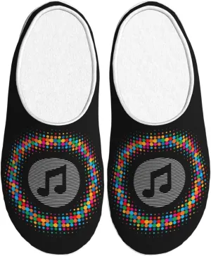 Unisex Warm Slippers Non-Slip Winter Fluffy Slippers Slip-On Plush Slippers Bedroom Slippers House Shoes For Men Women