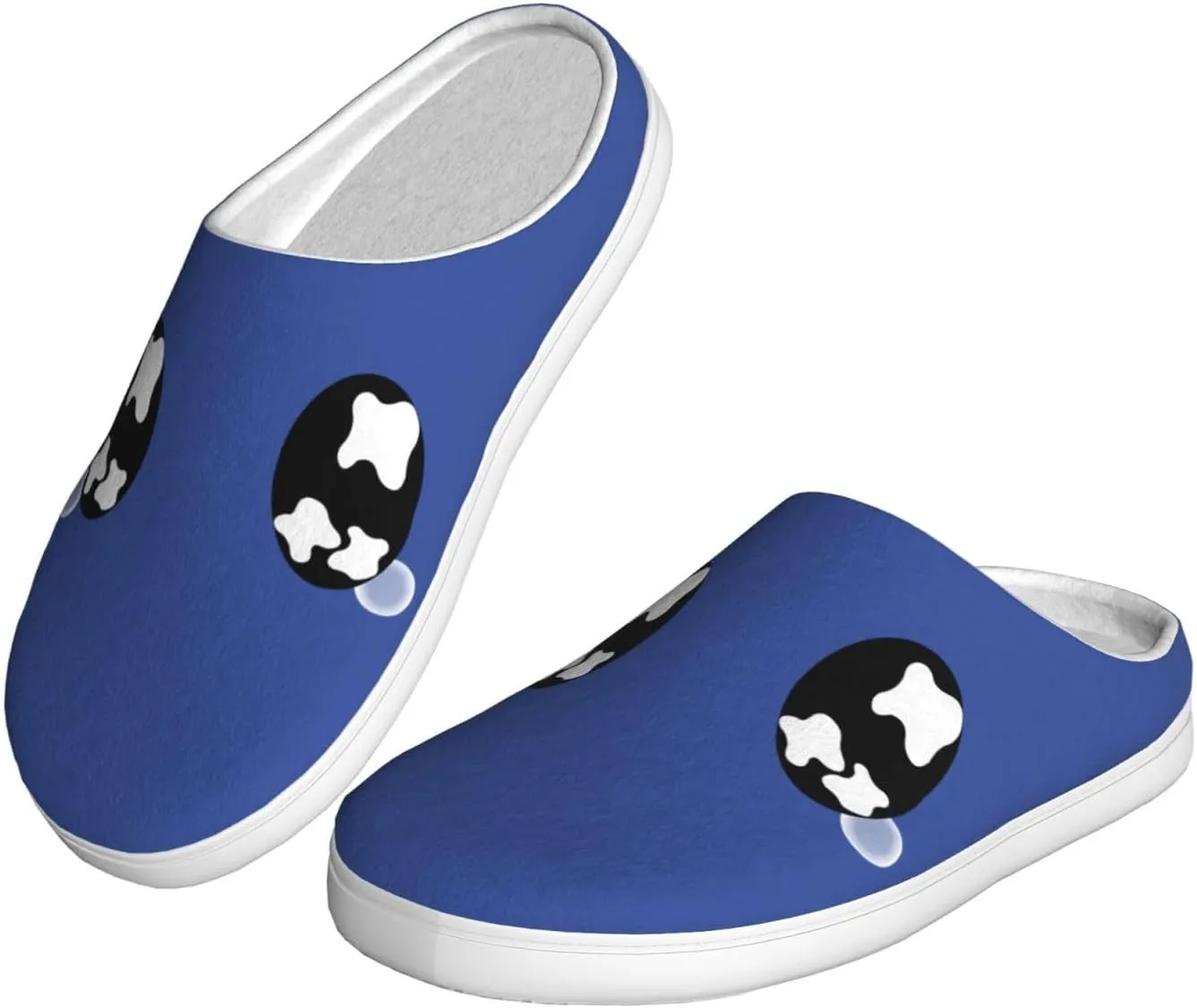 Unisex Warm Slippers Non-Slip Winter Fluffy Slippers Slip-On Plush Slippers Bedroom Slippers House Shoes For Men Women