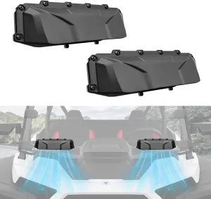 UTV Windshield Vents for Polaris RZR General Ranger, Can-Am Maverick Commander, Honda Pioneer, Kawasaki Teryx KRX Mule, Yamaha Accessories, for Hard-Coated Polycarbonate Windshields (2PCS)