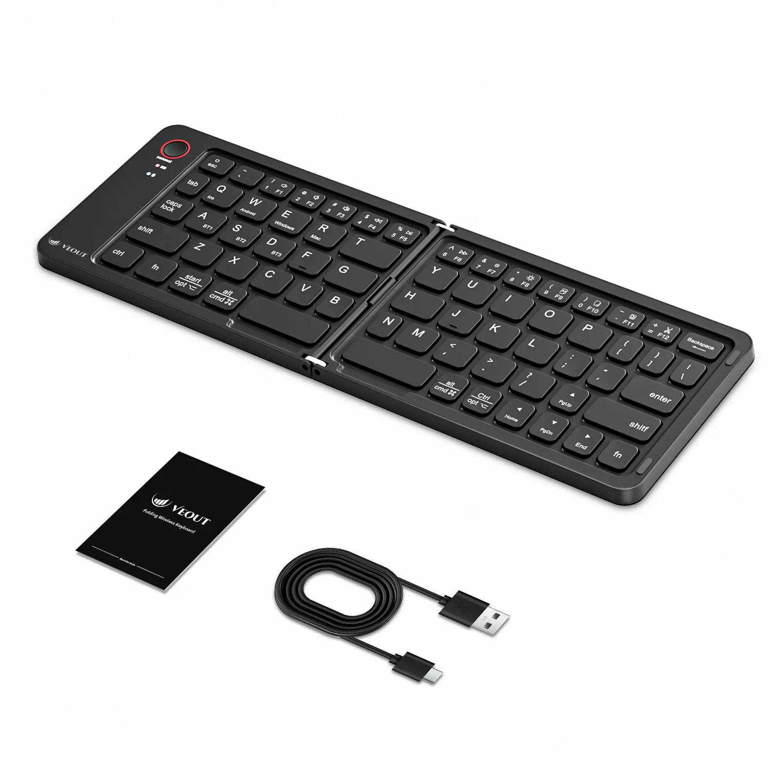 Veout E4 Wireless Folding Keyboard 2025