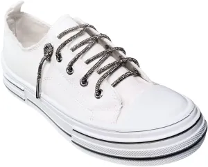 Very G Womens Aman Lace Up Canvas Sneaker