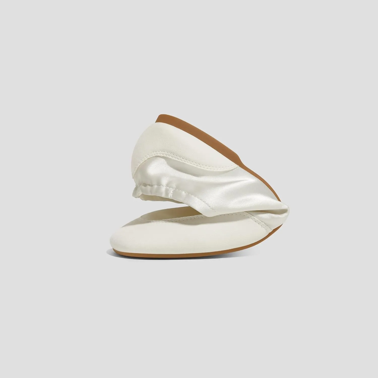 VIVAIA Cristina Square-Toe Lace-Up Satin Sneakerina