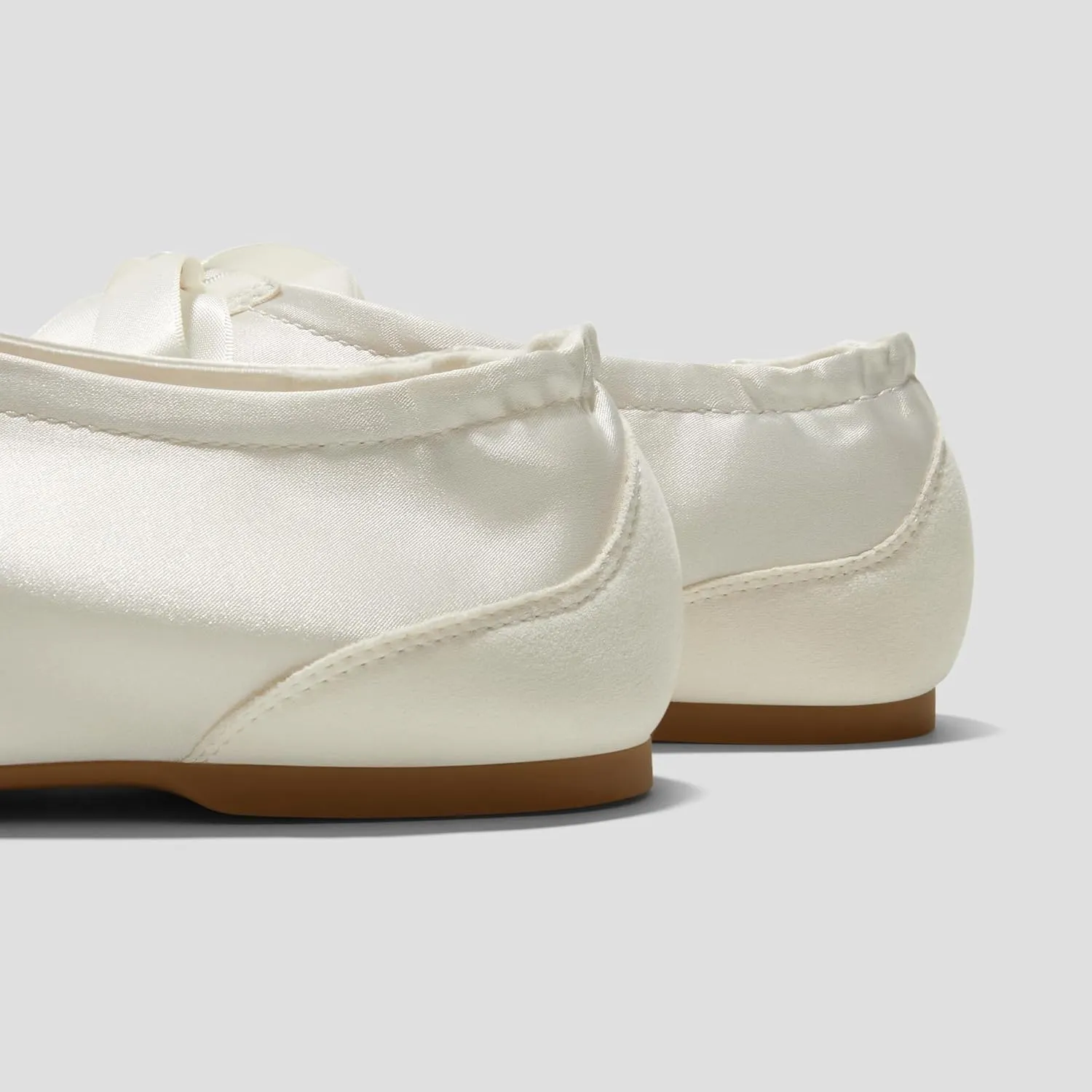 VIVAIA Cristina Square-Toe Lace-Up Satin Sneakerina