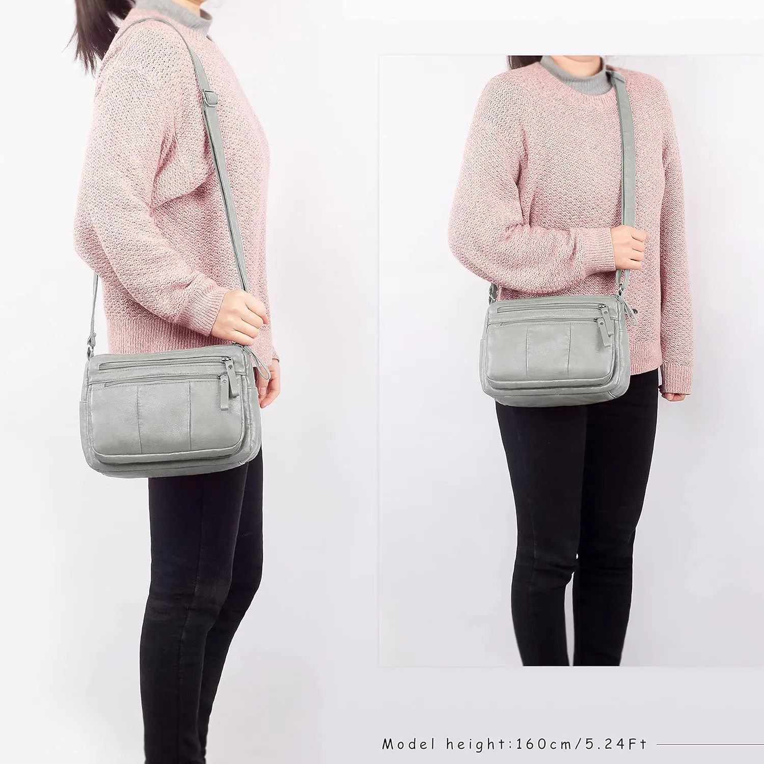 VOLGANIK ROCK Purses for Women Soft PU Leather Shoulder Bag Ladies Crossbody Purse and handbags Lightweight Pocketbook