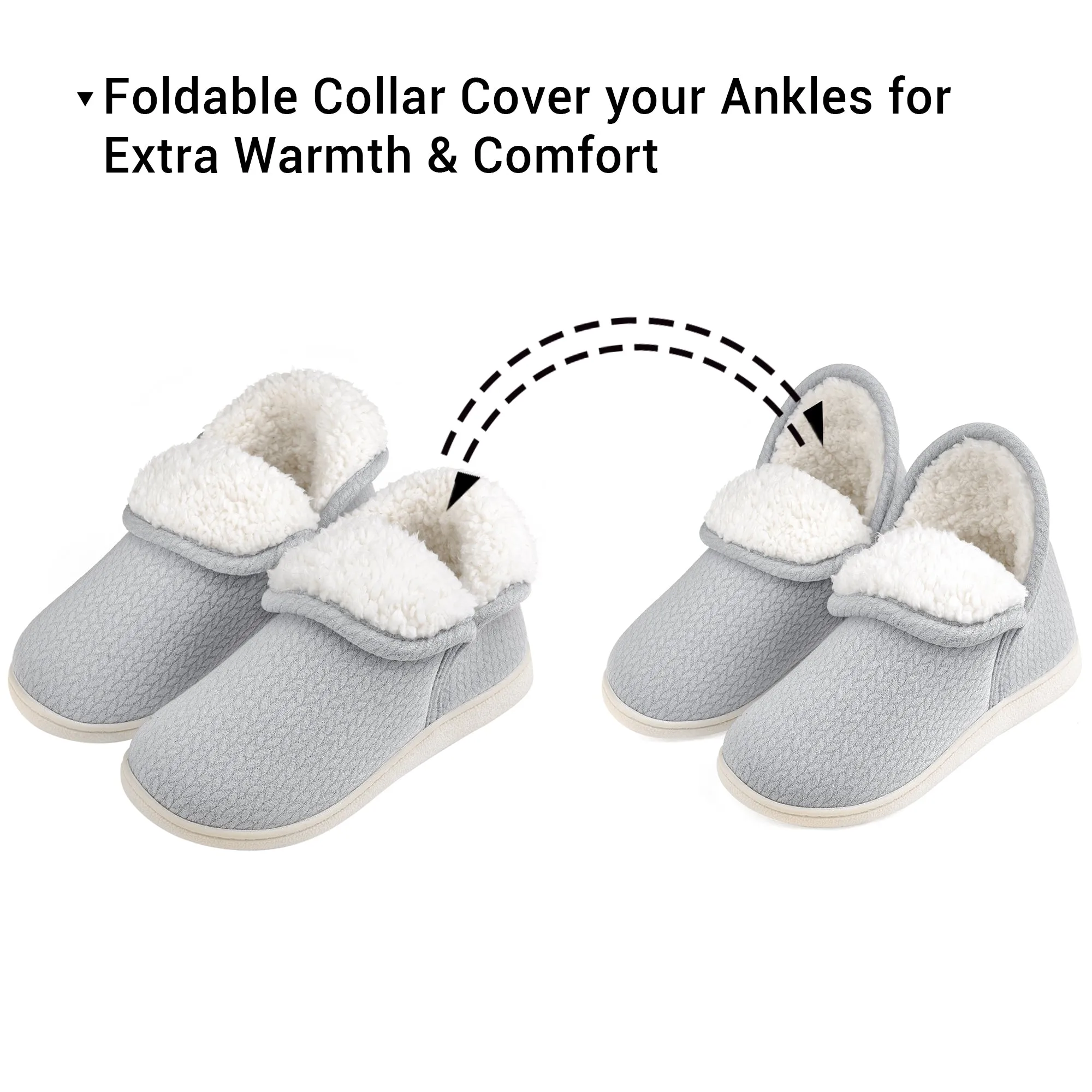 VONMAY Women's Slippers Booties Memory Foam Ankle Boots House Shoes
